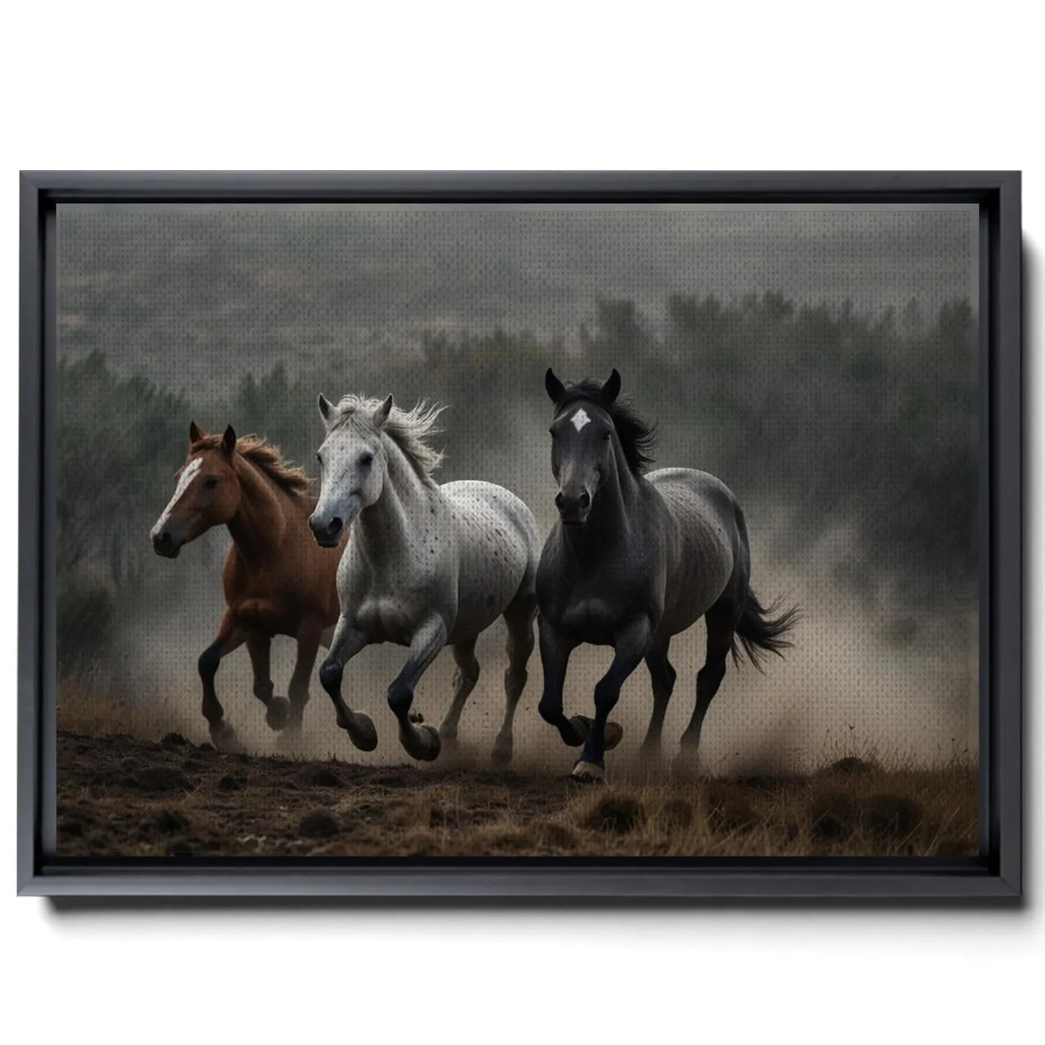 Animal Pictures Wall Art, Desert Running Horses Painting Picture Print on Canvas, Modern Wall Decor, Wildlife Wall Art, Animal Wall Decor, Horses Art Print, Canvas Wall Art, Print