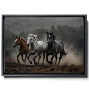 Animal Pictures Wall Art, Desert Running Horses Painting Picture Print on Canvas, Modern Wall Decor, Wildlife Wall Art, Animal Wall Decor, Horses Art Print, Canvas Wall Art, Print