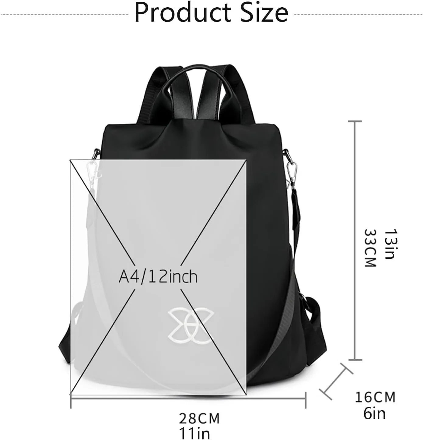 Anti-Theft Large Capacity Backpack, Leisure Shoulder Bag for Women, Shoulder Bag for Women Multi Purpose (Multicolor)