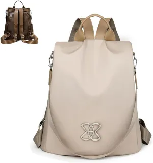 Anti-Theft Large Capacity Backpack, Leisure Shoulder Bag for Women, Shoulder Bag for Women Multi Purpose (Off-White)