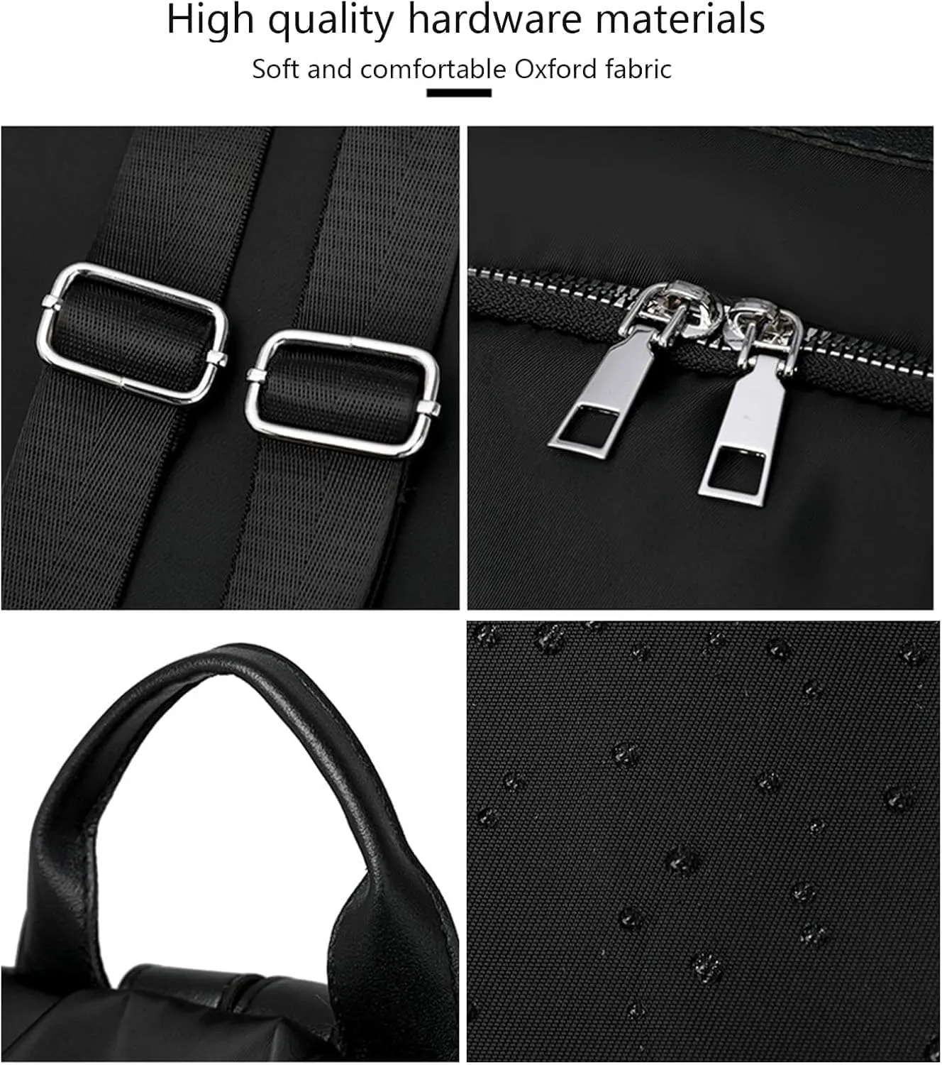 Anti-Theft Large Capacity Backpack, Leisure Shoulder Bag for Women, Shoulder Bag for Women Multi Purpose (Off-White)