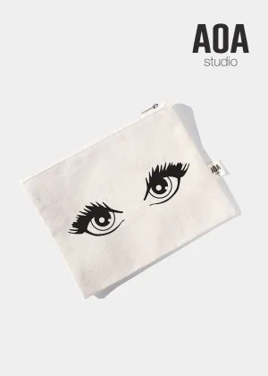 AOA Canvas Pouch - Eyelashes For Days