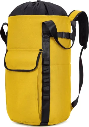 Arborist Rope Bag, 35L Tree Climbing Rope Bag, Arborist Equipment Bucket Backpack, Arborist Gear Carrier Bag with Side Pockets, Tough Rock Climbing Backpack, Rock and Tree Climbing Gear