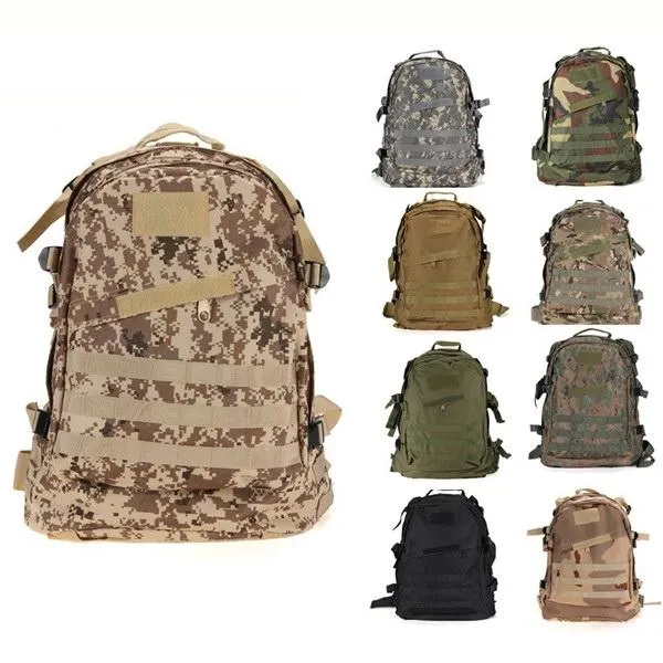 Army Green 55L 3D Outdoor Sport Military Tactical climbing mountaineering Backpack Camping Hiking Trekking Rucksack Travel outdoor Bag