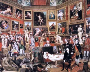 Art Oyster Johann Zoffany The Tribuna of The Uffizi - 20" x 25" Premium Canvas Print