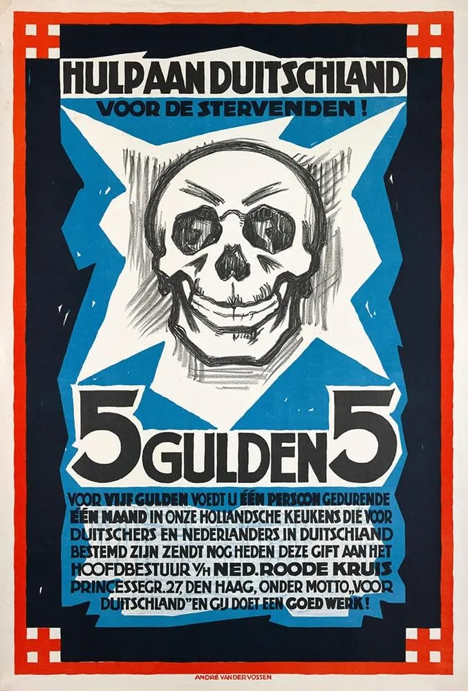 ArtDirect André van der Vossen 18x24 Gallery Wrapped Canvas Museum Art Print Titled: 5Gulden5 (1922)