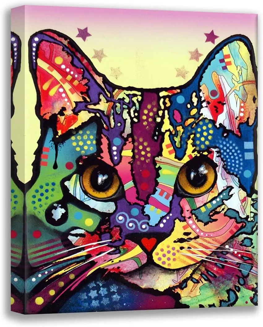 ArtDirect Dean Russo Collection 20x24 Gallery Wrapped Canvas Museum Art Titled: Maya Cat