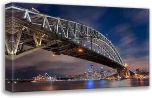 ArtDirect Ernemann, Lothar 24x17 Gallery Wrapped Canvas Museum Art Titled: Sydney Harbour Bridge