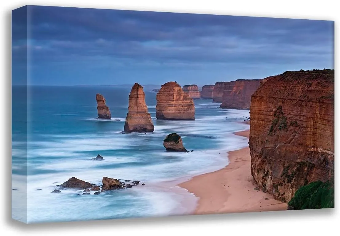 ArtDirect Ernemann, Lothar 24x18 Gallery Wrapped Canvas Museum Art Titled: Great Ocean Road