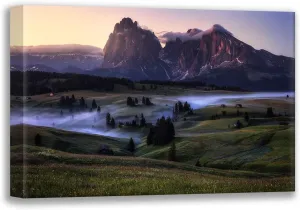ArtDirect Gastager, Daniel 24x17 Gallery Wrapped Canvas Museum Art Titled: An Alpine Morning