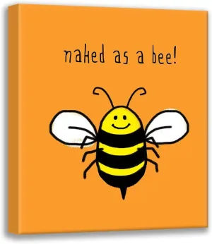 ArtDirect Lavoie, Tina 20x22 Gallery Wrapped Canvas Museum Art Titled: Naked As A Bee