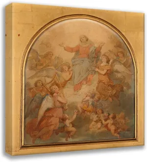 ArtDirect Nicolas Louis François Gosse 15x16 Gallery Wrapped Canvas Museum Art Print Titled: The Triumphant Virgin (1857)