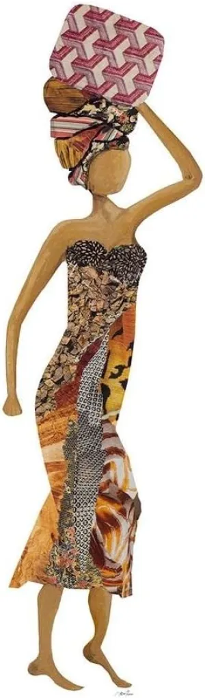 ArtDirect Ritter, Gina 11x24 Gallery Wrapped Canvas Museum Art Titled: Xhose Woman of Pottery II