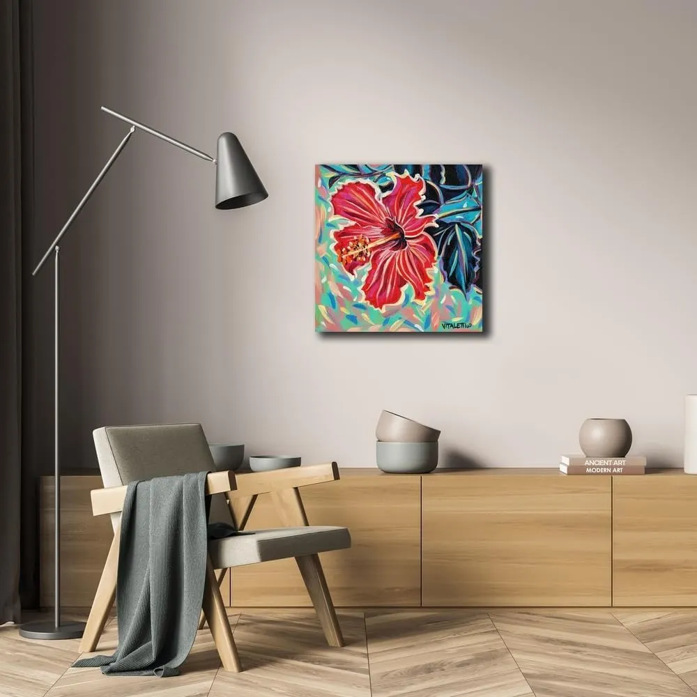 ArtDirect Vitaletti, Carolee 20x20 Gallery Wrapped Canvas Museum Art Titled: Hawaiian Beauty II