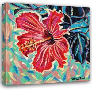 ArtDirect Vitaletti, Carolee 20x20 Gallery Wrapped Canvas Museum Art Titled: Hawaiian Beauty II