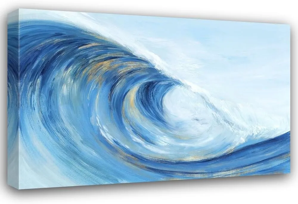 ArtDirect Wave Curl I 18x13 Gallery Wrapped Canvas Museum Art by Isabelle Z