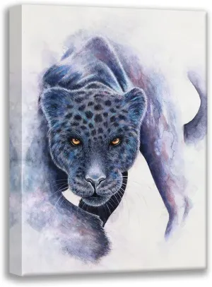 ArtDirect Wickstrom, Martin 18x24 Gallery Wrapped Canvas Museum Art Titled: Spotted Black Panther