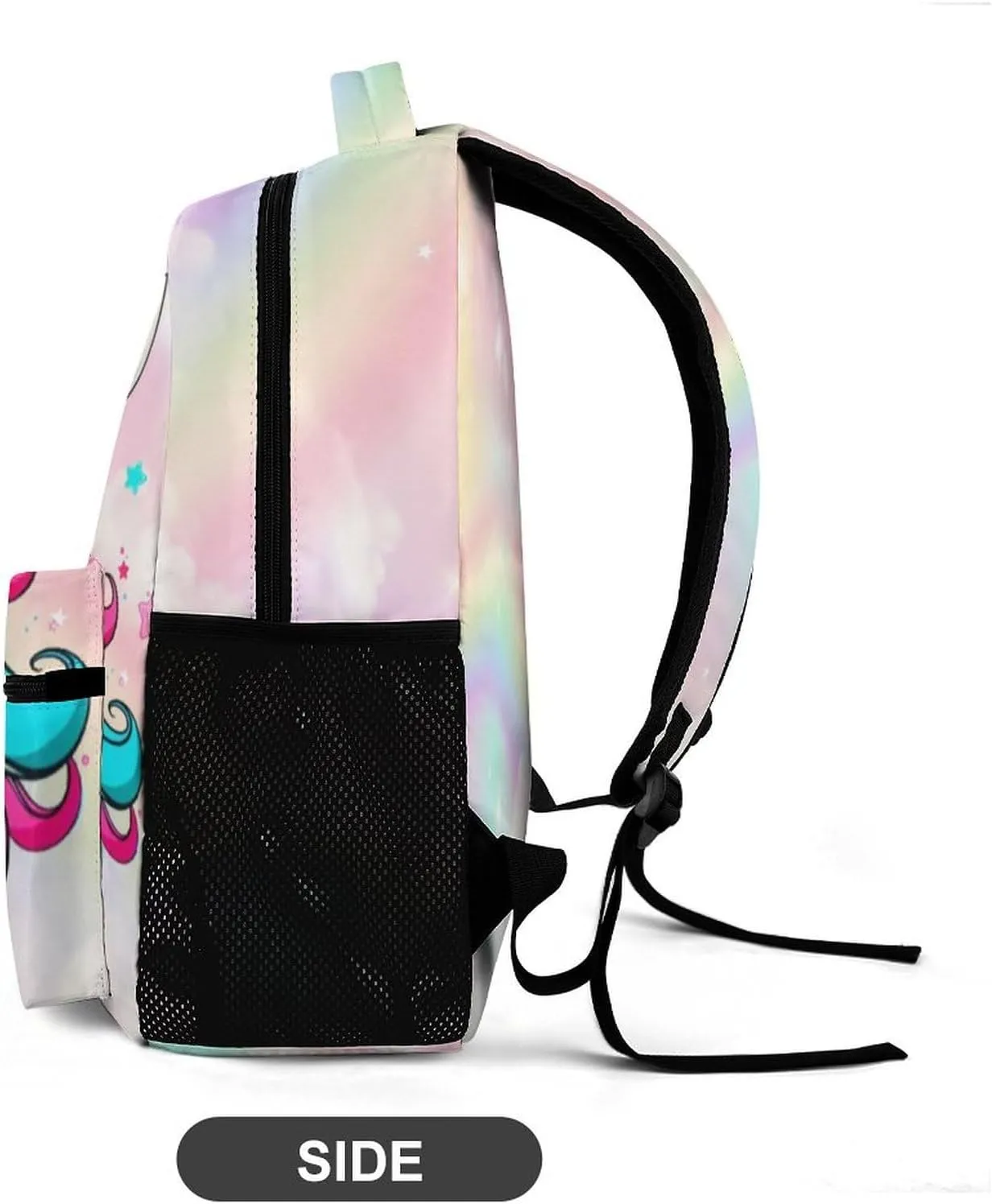 Artsadd Personalized Backpack for Girls Kids Lunch Bag Box Sets Custom Name School Bag for Preschool Kindergarten Elementary Back to School Gift for Daughter
