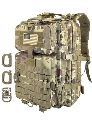 Assault Pack,Tactical Backpack Military Army Camping Rucksack, 3-Day Pack