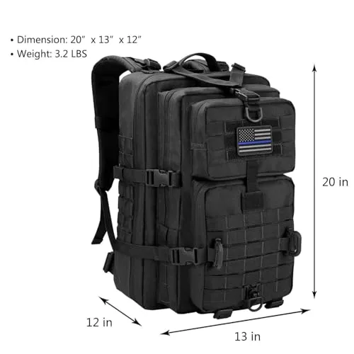 Assault Pack,Tactical Backpack Military Army Camping Rucksack, 3-Day Pack