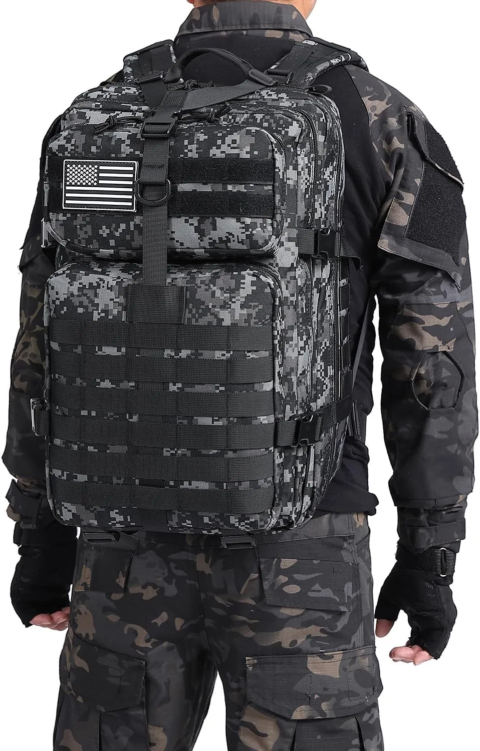 ATBP Tactical Military Rucksack Backpack Molle Hiking Daypack Hunting 45 Liters