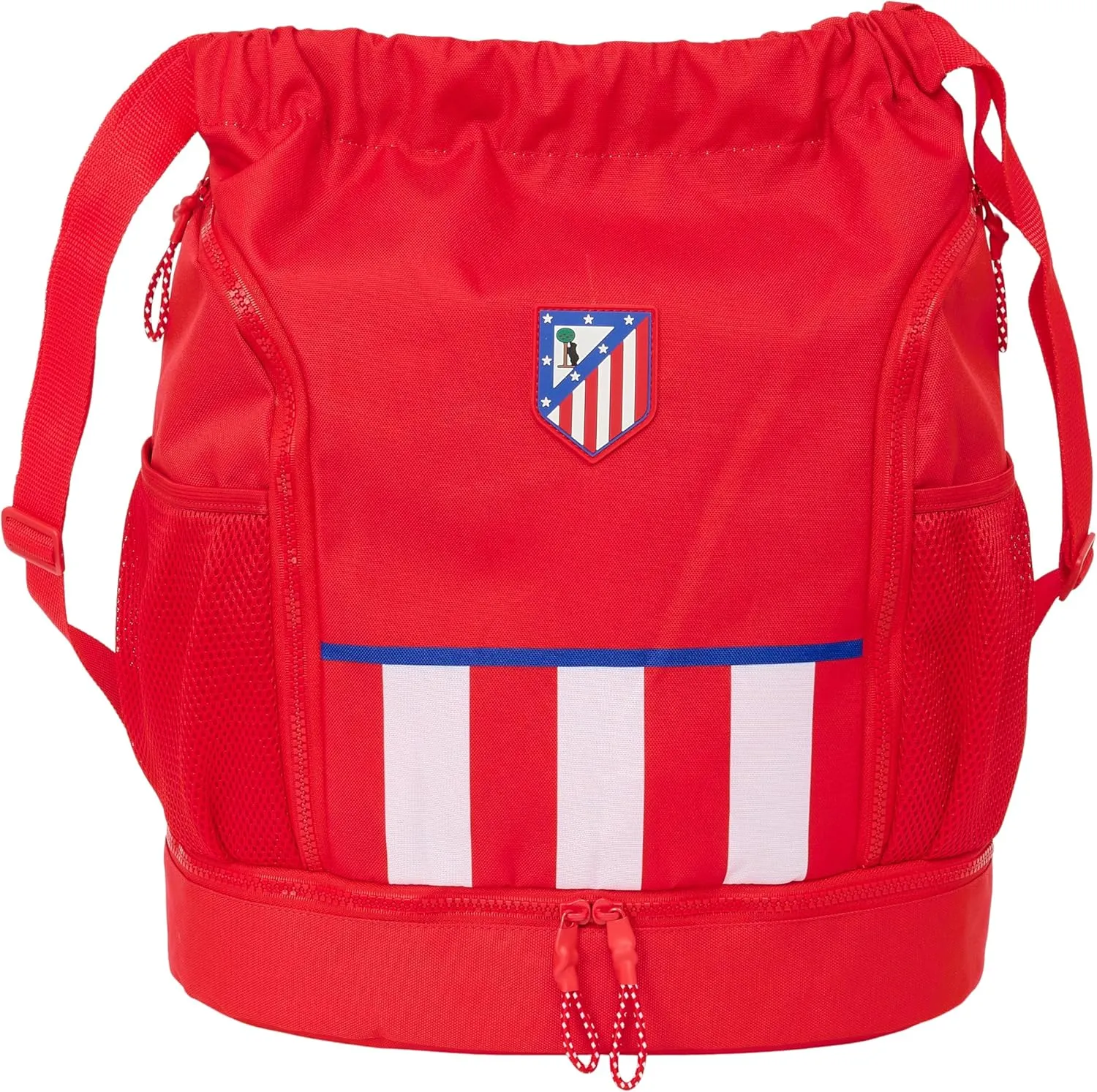 Atletico de Madrid – Backpack Bag, Ideal for Children of Different Ages, Comfortable and Versatile, Quality and Resistance, 34 x 15 x 43 cm, Red, red, Estándar, Casual