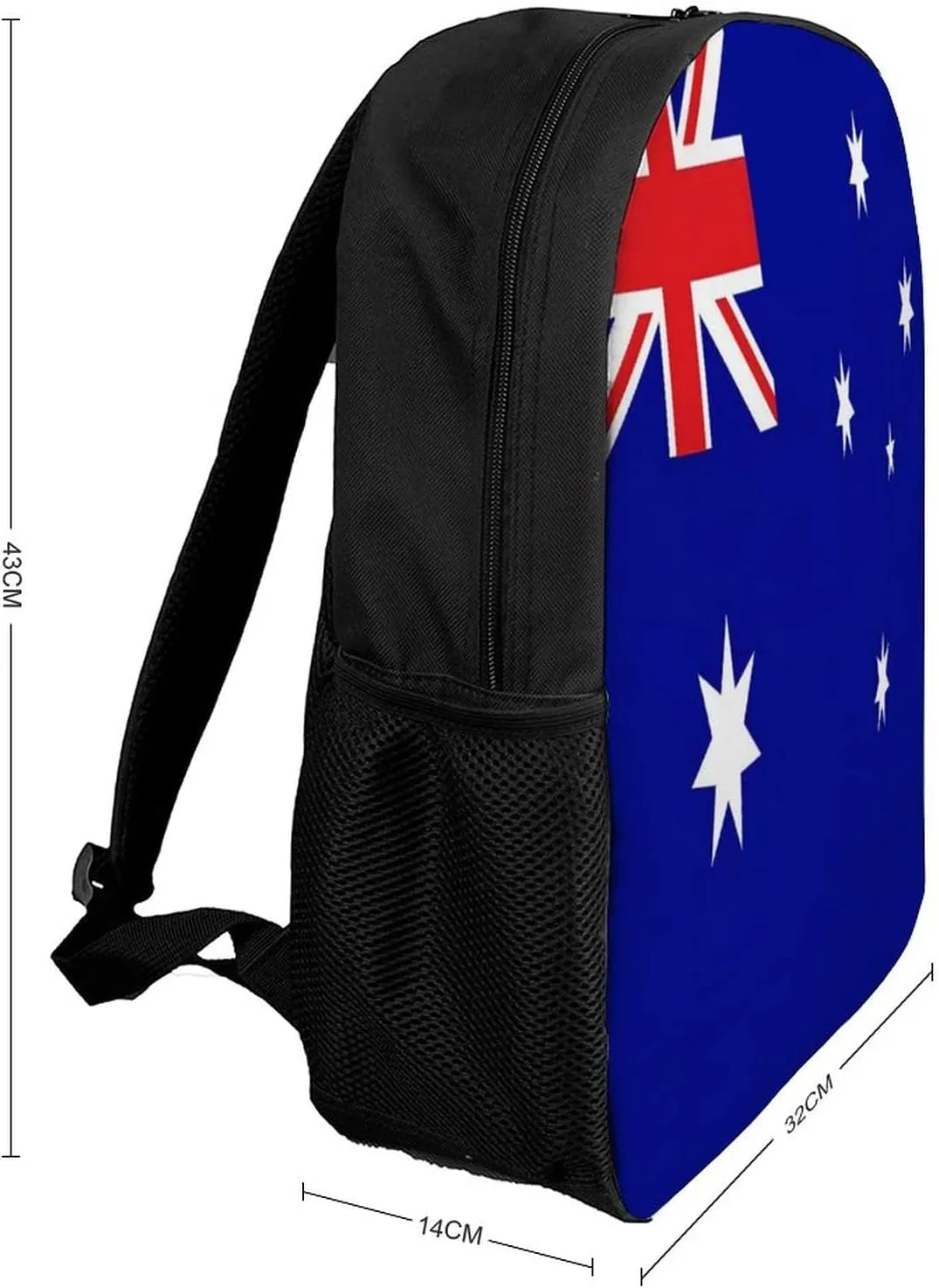 Australia Flag Backpack with Adjustable Straps, Suitable for Travel Picnics Activities