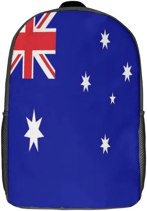 Australia Flag Backpack with Adjustable Straps, Suitable for Travel Picnics Activities