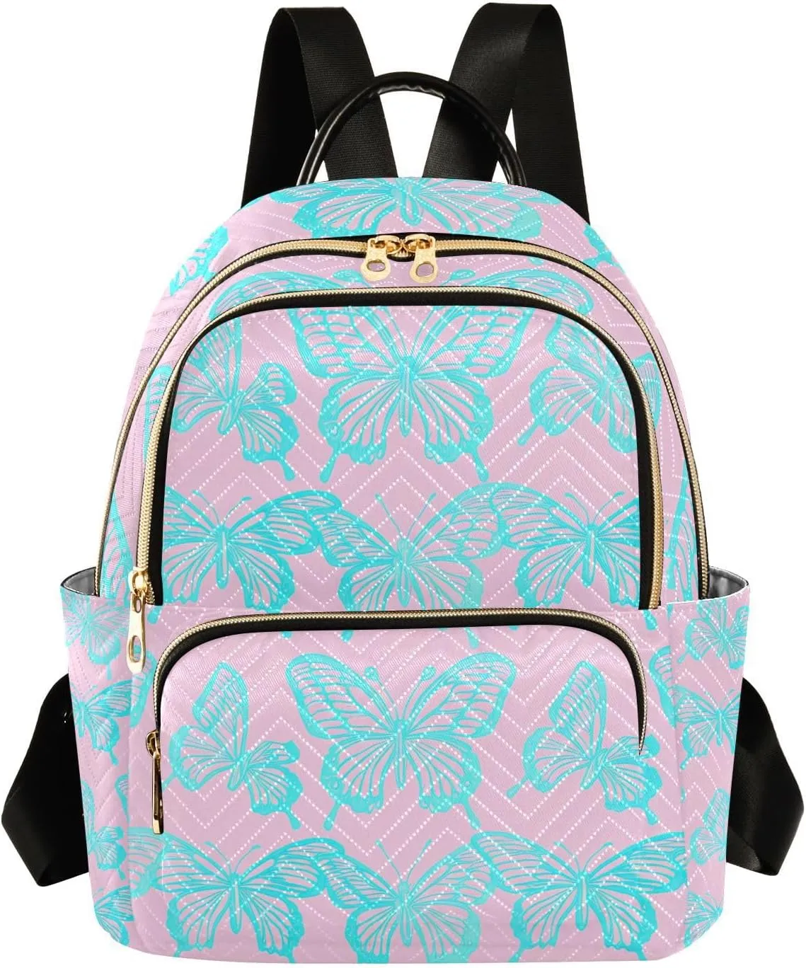 Azure Flutter Mini Backpack Purse, Waterproof Mini Backpack for Women 14 L