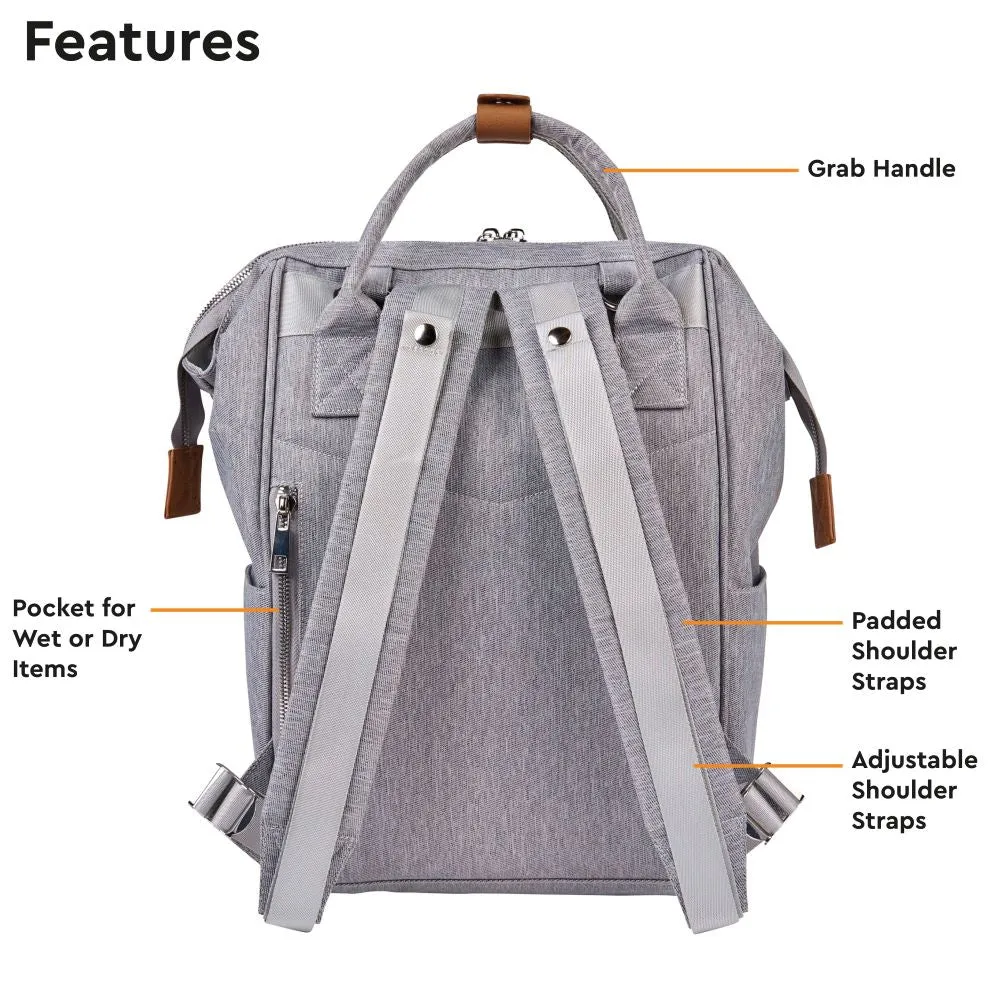 Bababing Mani Backpack - Grey Marl