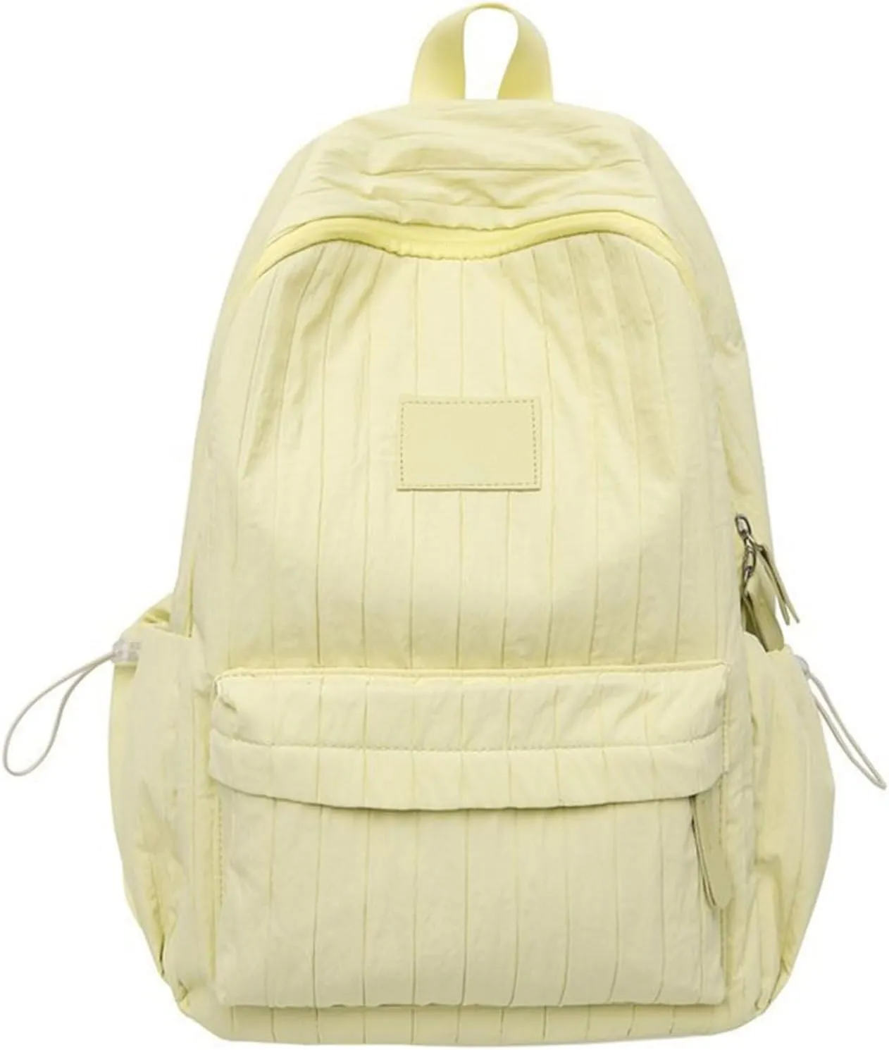 Back Packs，Aesthetic Pleated Backpack Large Capacity Casual Daypacks Travel Bag Student School Bag Versatile Backpack for Girl