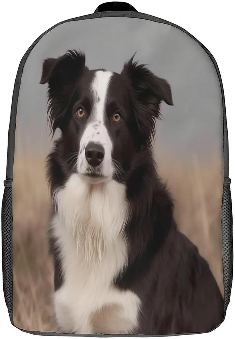 Backpack Border Collie 17 Inch Travel Backpack, Large Hiking Bag Sports Picnic Camping Backpack