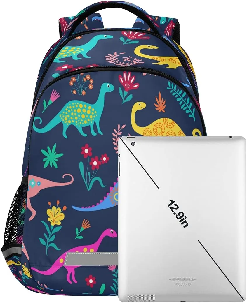 Backpack Dinosaurs Cute Kids Pattern Bookbag School Bag Travel Bag for Girls Boys Teen