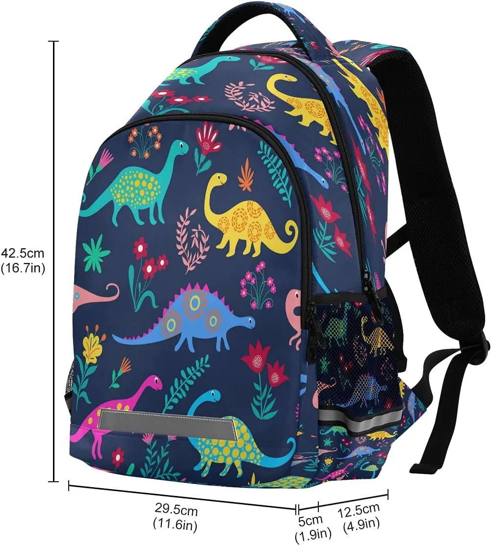 Backpack Dinosaurs Cute Kids Pattern Bookbag School Bag Travel Bag for Girls Boys Teen