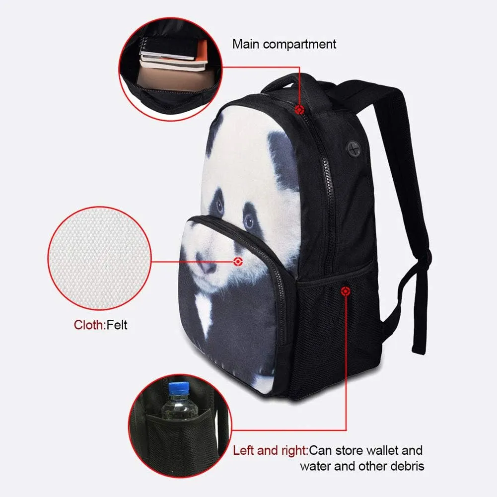 Backpack, for Age 6-16 Kids Boys Girls Shoulder Laptop Bag Horse Design