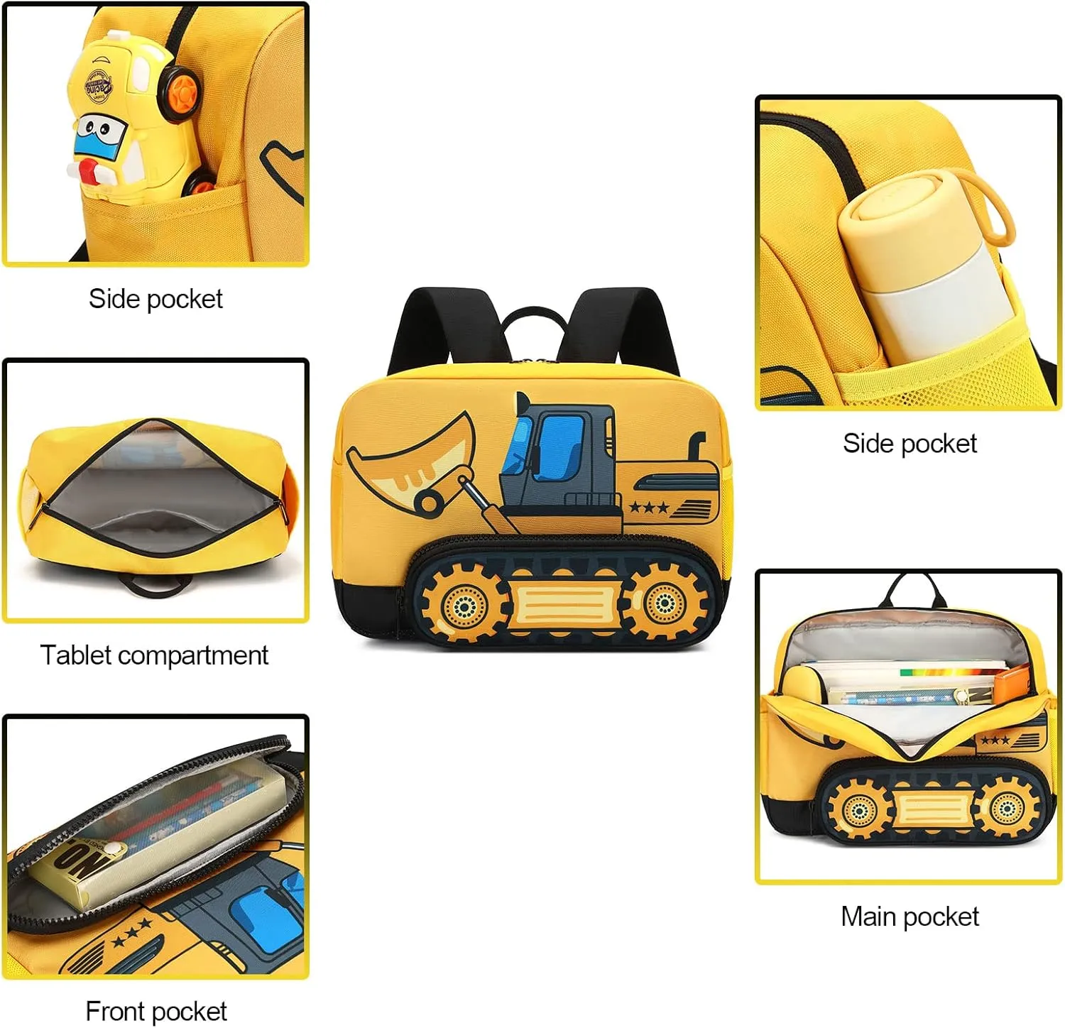 Backpack for Kids Boys Girls Preschool Kindergarten Bookbag Set with Lunch Box Toddler School Bag