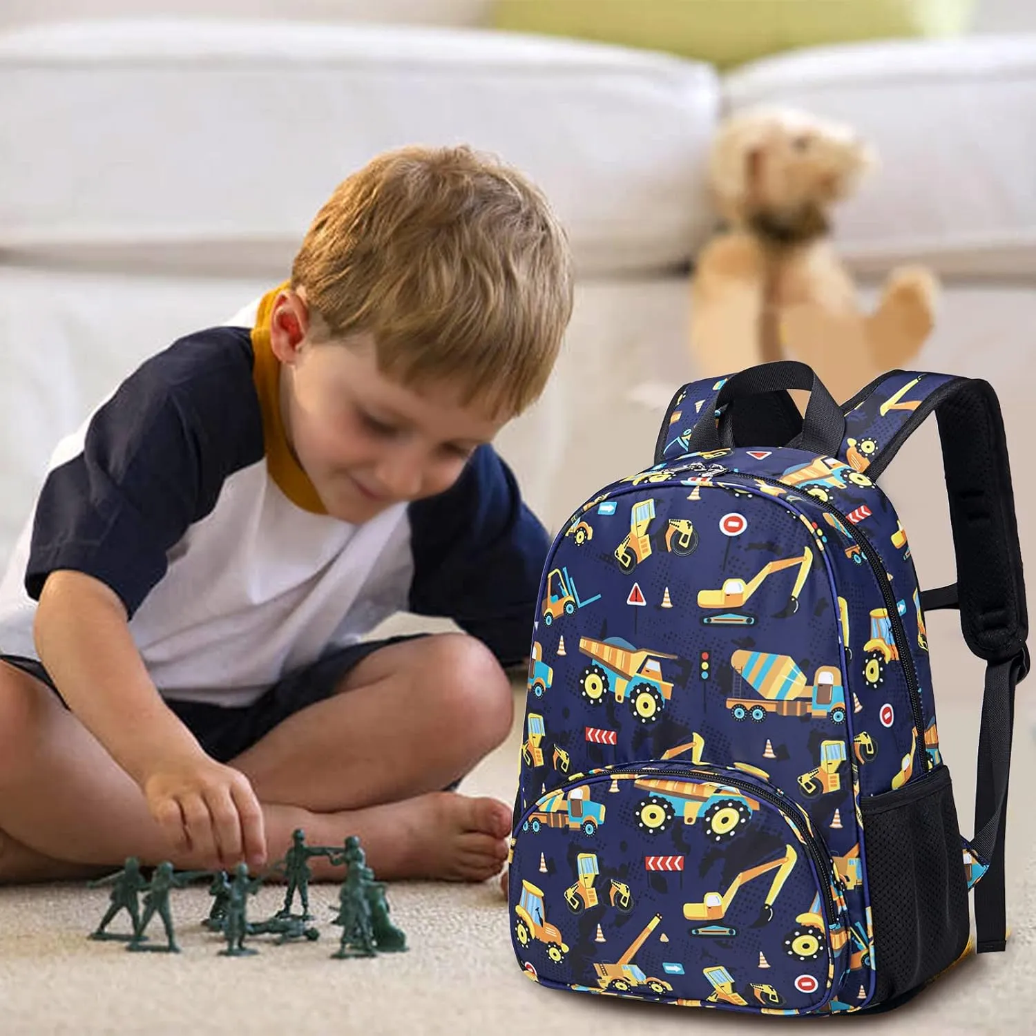 Backpack for Kids Boys Girls Preschool Kindergarten Bookbag Set with Lunch Box Toddler School Bag