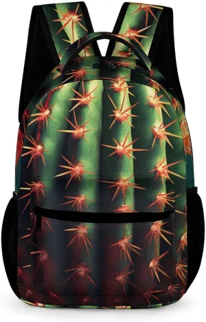 Backpack for Men Women Lightweight Bookbag Red Thorn Laptop Backpack Adjustable Casual Daypack for Work Travel