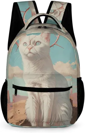 Backpack for Women Men Wearing A Crown of Thorns Computer Bag 17 In Laptop Backpack Travel Rucksack Casual Dayback
