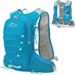 Backpack,YIWENG 12L Cycling Hydration Backpack Lightweight Riding Vest Pack Backpack for Outdoor Running Camping Hiking Mountaineering, Blue