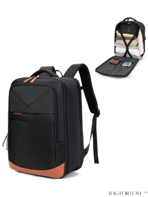 BagForLove - 17.3 USB Charging Travel Laptop Backpack - Business Work Bag for Airplane Travel - Men & Women