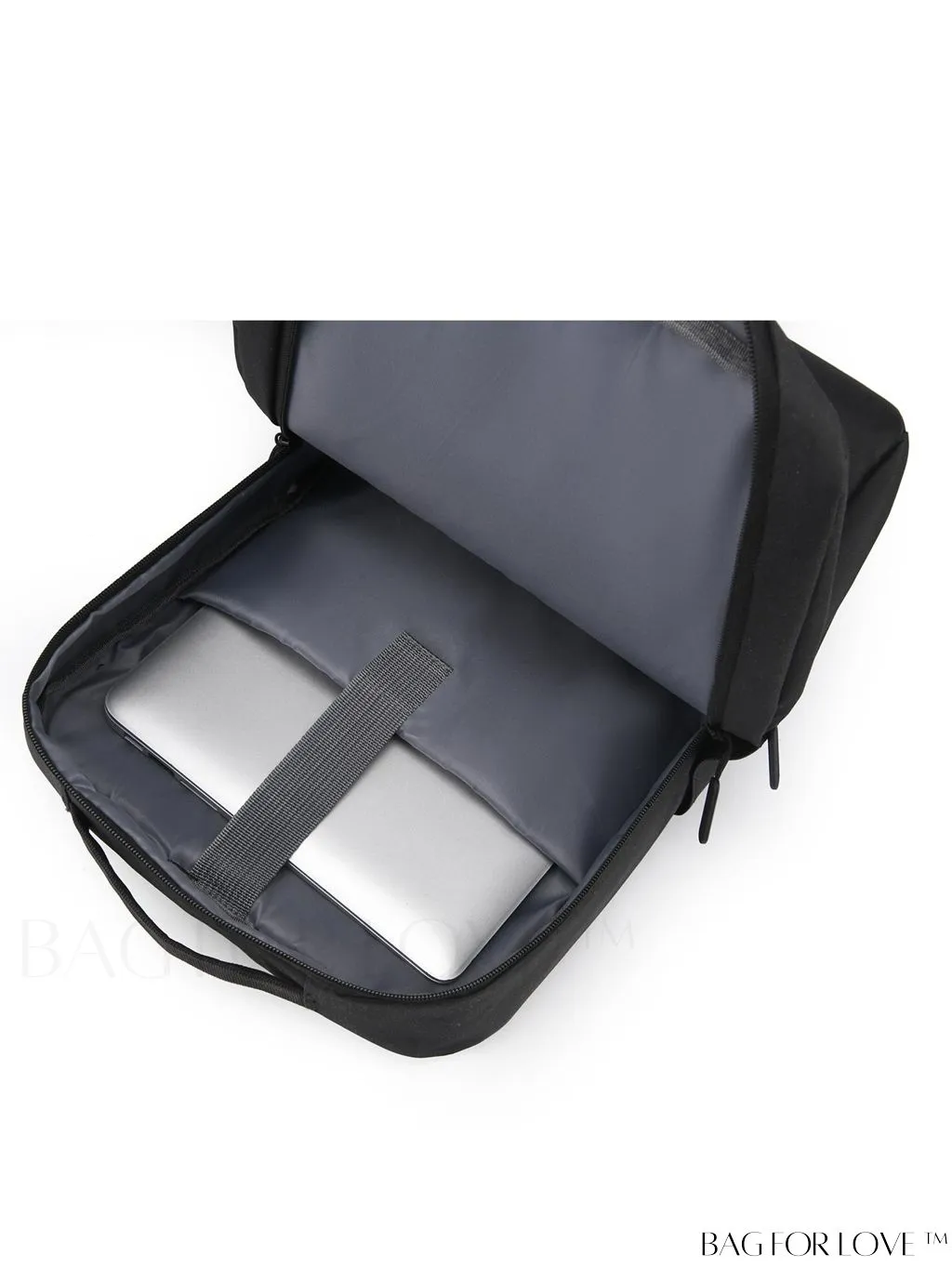 BagForLove - Business Laptop Backpack with Two Tone Charging Port and Zipper