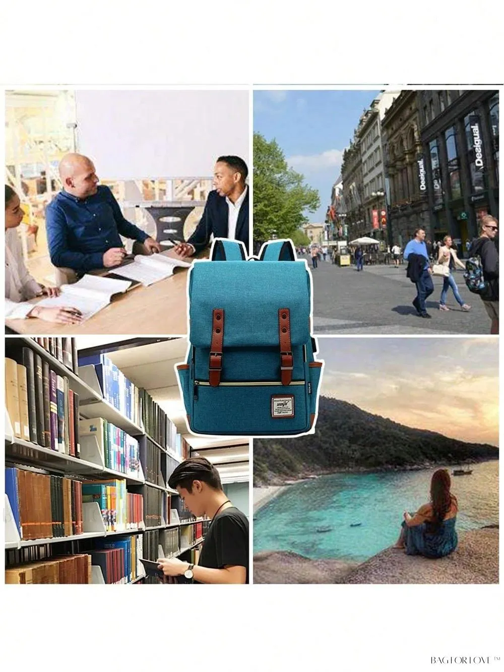 BagForLove - Travel-Friendly Notebook Bag with Built-In USB Charging Hub
