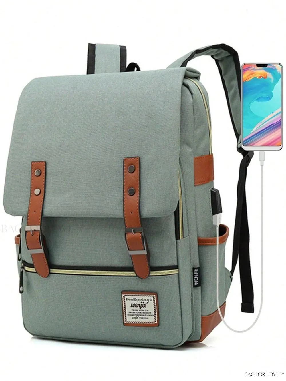 BagForLove - Travel-Friendly Notebook Bag with Built-In USB Charging Hub