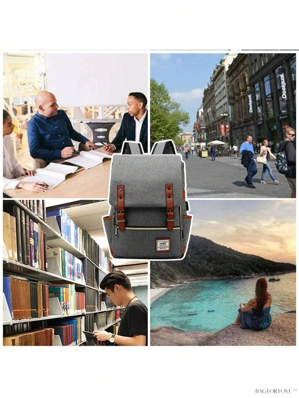 BagForLove - Travel-Friendly Notebook Bag with Built-In USB Charging Hub
