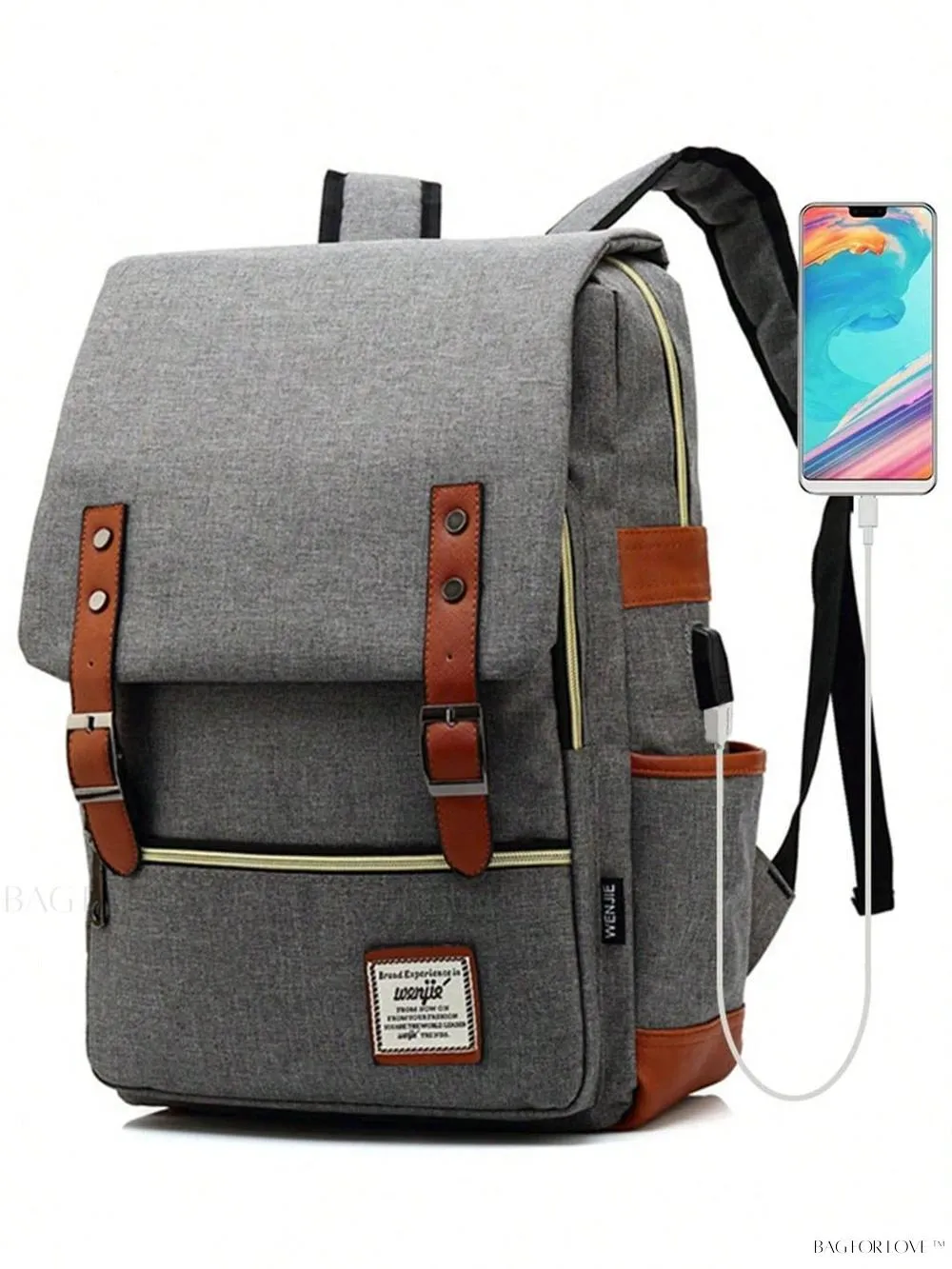 BagForLove - Travel-Friendly Notebook Bag with Built-In USB Charging Hub