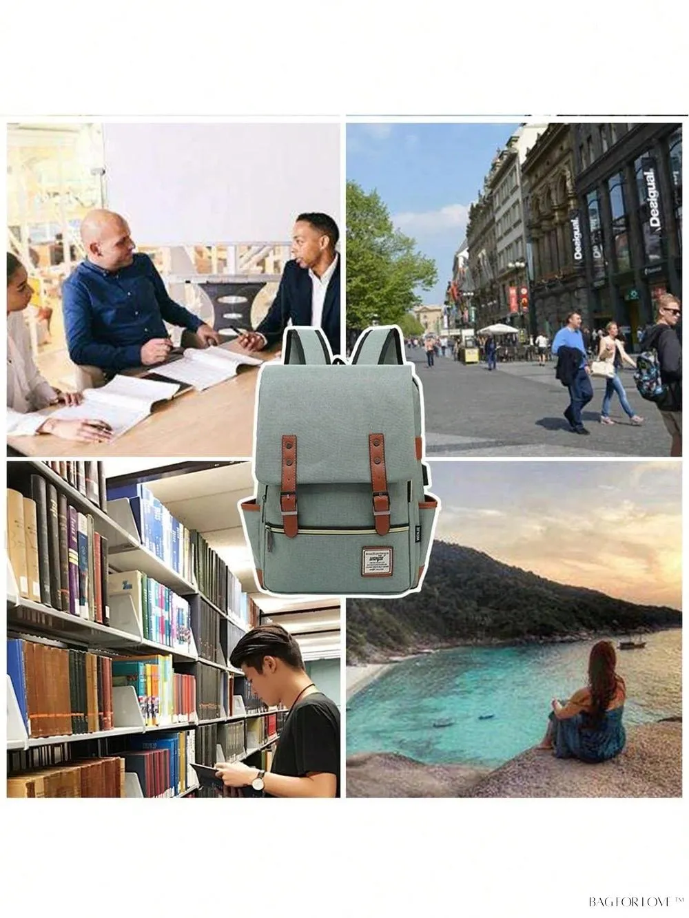BagForLove - Travel-Friendly Notebook Bag with Built-In USB Charging Hub