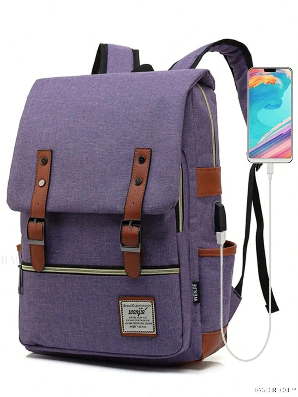 BagForLove - Travel-Friendly Notebook Bag with Built-In USB Charging Hub