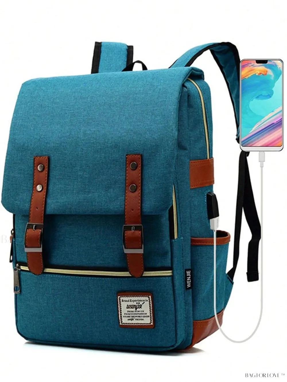 BagForLove - Travel-Friendly Notebook Bag with Built-In USB Charging Hub