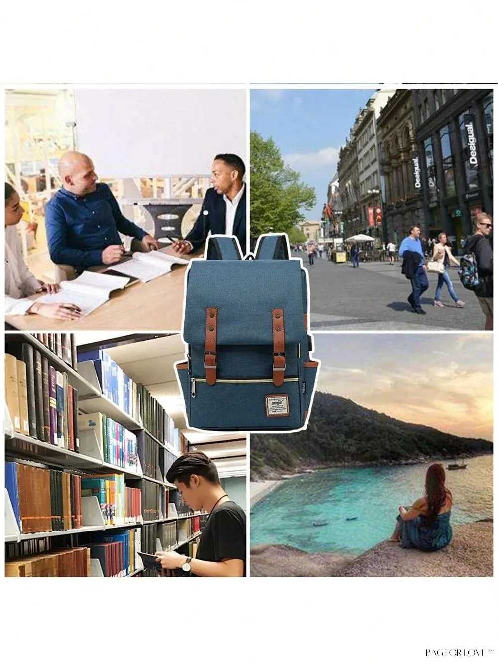 BagForLove - Travel-Friendly Notebook Bag with Built-In USB Charging Hub